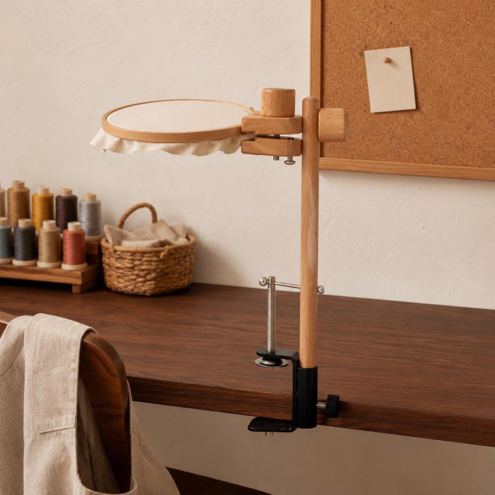 Embroidery Hoop - Soporte de Mesa de Madera de