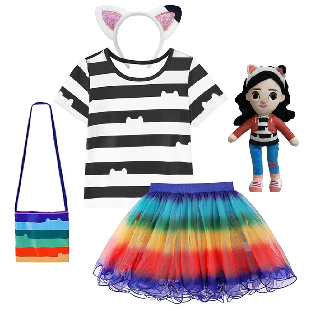 Embroidery Uniform - Conjuntos de falda para niñas, disfraz