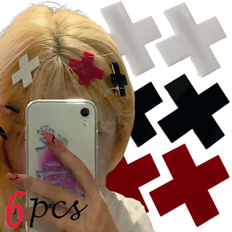 Embroidery Gothic - Clip de pelo de Cruz Roja