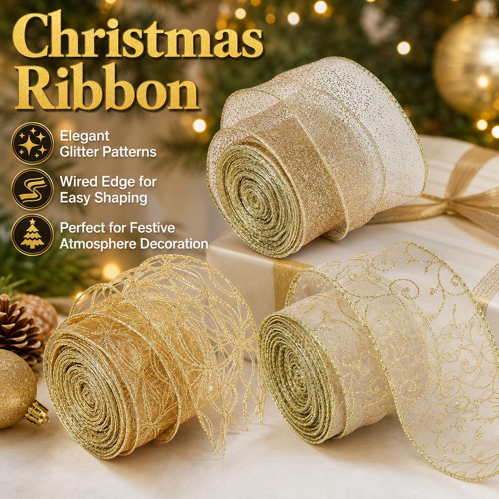 Cinta de organza con borde de  - Embroidery Xmas Tree reseña y precio
