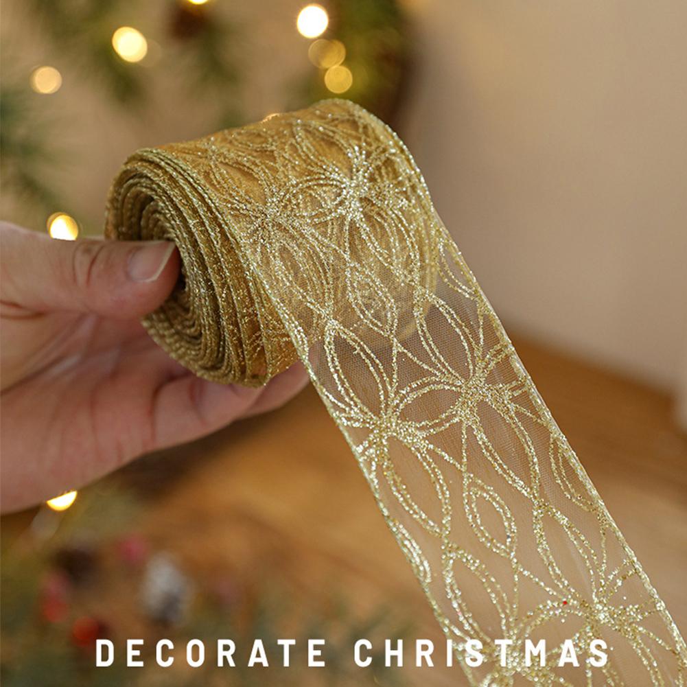 Cinta de organza con borde de  - Embroidery Xmas Tree reseña y precio