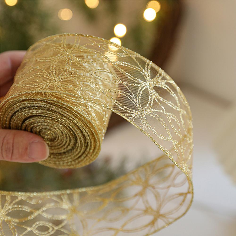 Cinta de organza con borde de  - Embroidery Xmas Tree reseña y precio