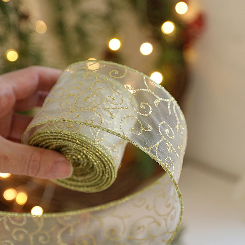 Cinta de organza con borde de  - Embroidery Xmas Tree reseña y precio