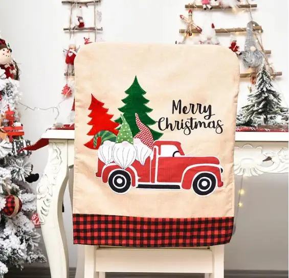 4/6/8 Uds. Funda navideña para - Embroidery Xmas Tree reseña y precio