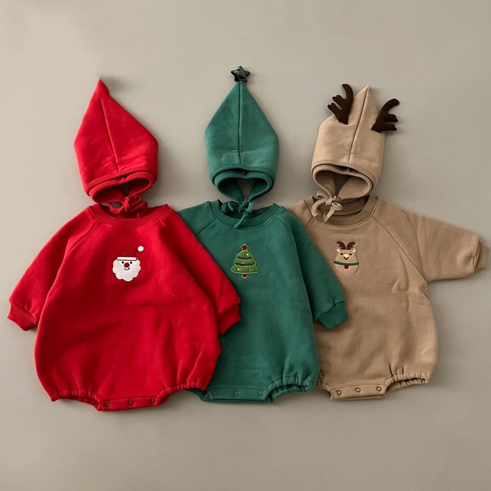 Pelele de Navidad para bebé co - Embroidery Xmas Tree reseña y precio
