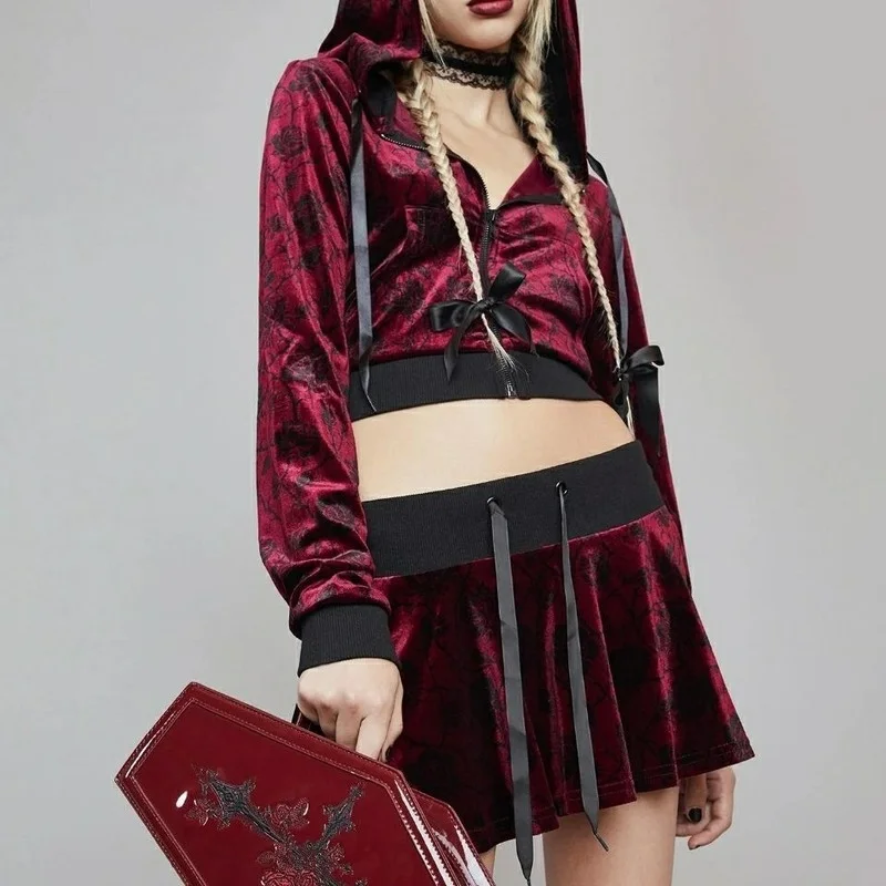 Bolsos de mano Harajuku Y2K Lo - Embroidery Gothic reseña y precio