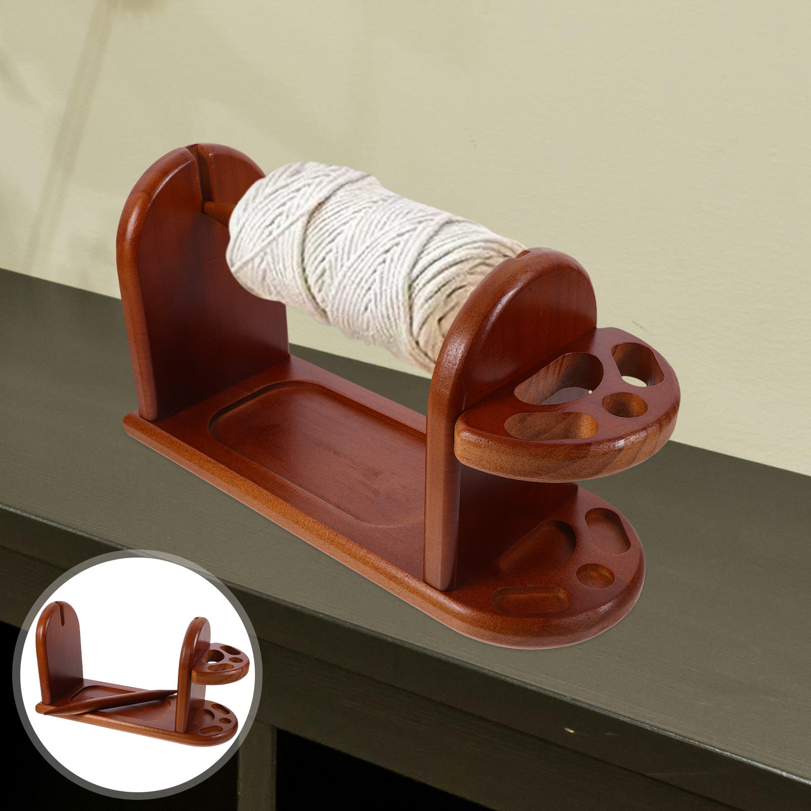 Soporte de Madera Resistente p - Embroidery Thread Yarn reseña y precio