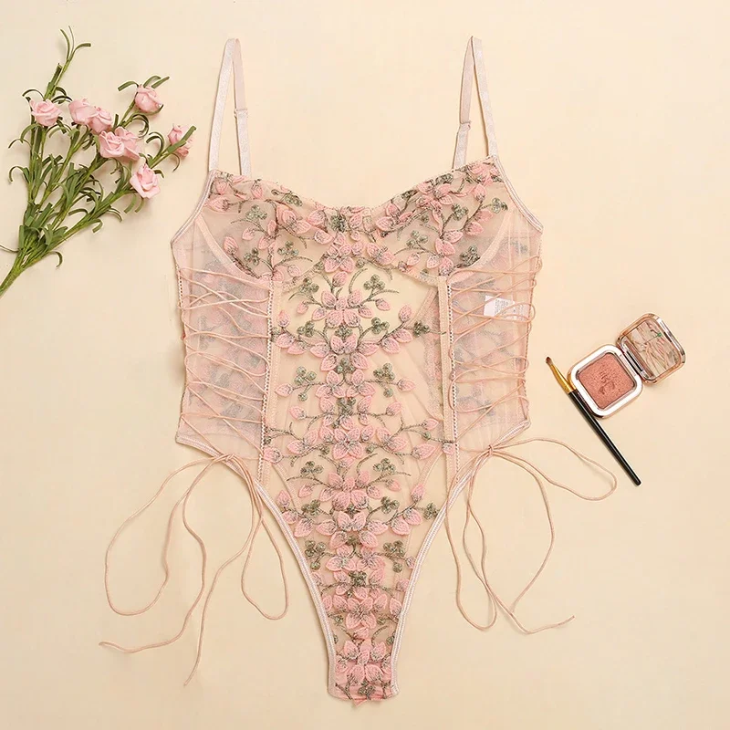 Lencería sexy para mujer, body - Embroidery Print reseña y precio