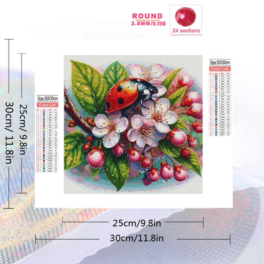 Momoart oso mosaico de diamant - Embroidery Lady Bug reseña y precio