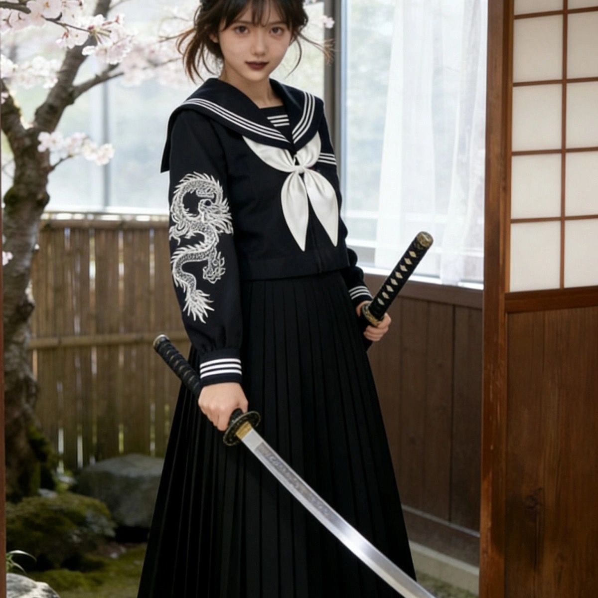 Traje de Marinero Japonés Esti - Embroidery Uniform reseña y precio