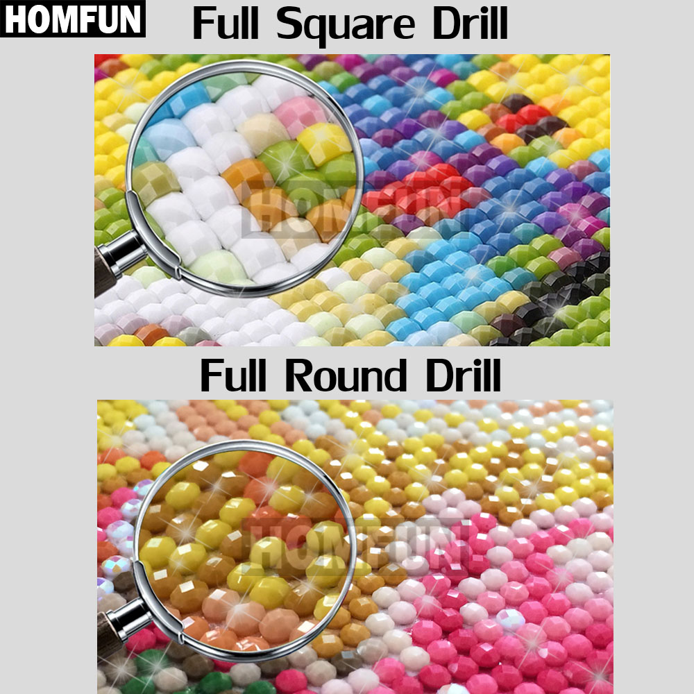 HOMFUN-pintura de diamante 5D  - Embroidery Lady Bug reseña y precio