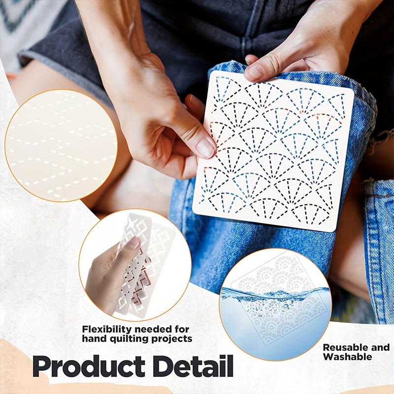 30 Uds plantillas de bordado p - Embroidery Quilting reseña y precio