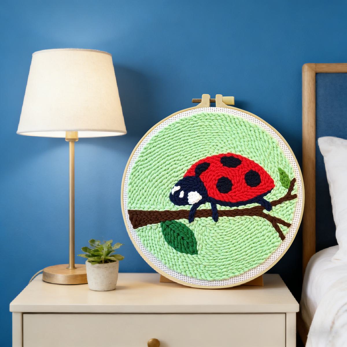 Kit de bordado con aguja perfo - Embroidery Lady Bug reseña y precio
