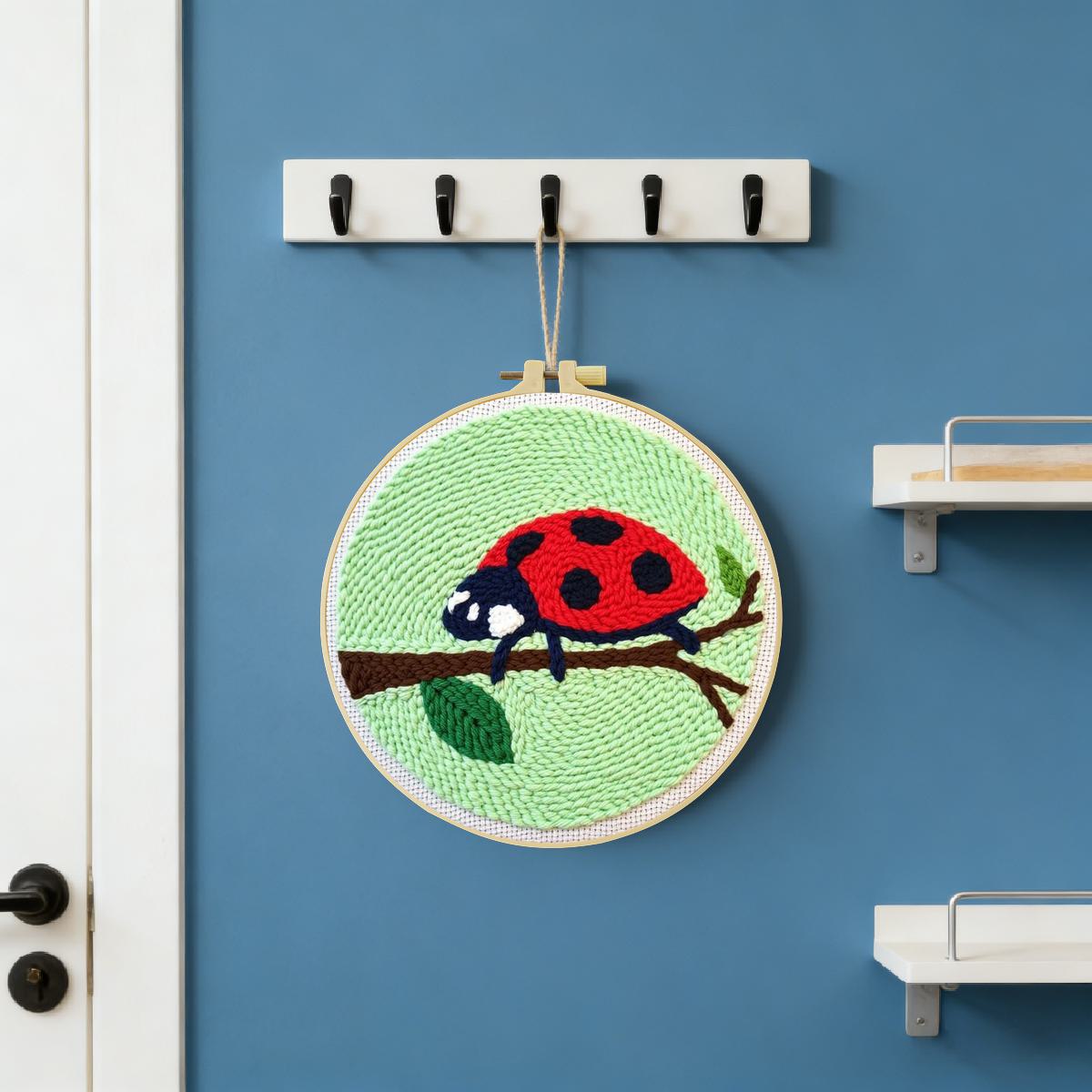 Kit de bordado con aguja perfo - Embroidery Lady Bug reseña y precio