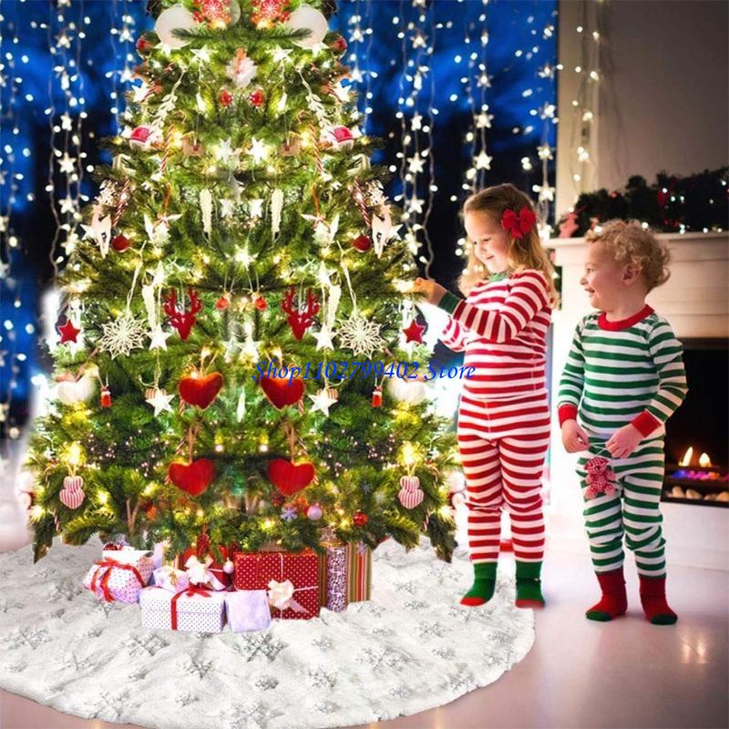 547f adorno falda árbol navida - Embroidery Xmas Tree reseña y precio