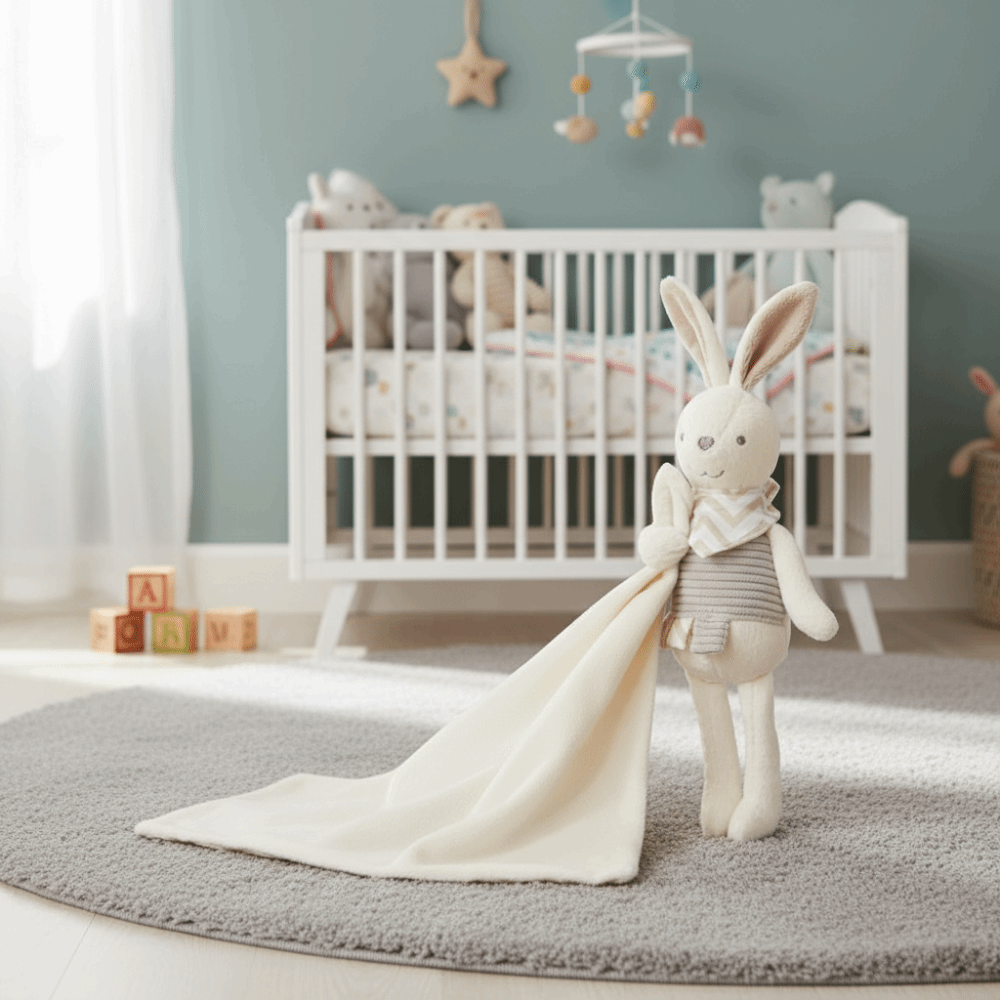 Manta Cuadrada de Conejo para  - Embroidery Towel reseña y precio
