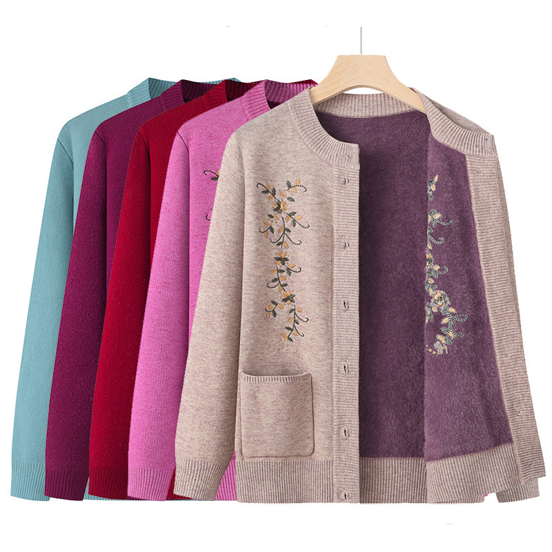 Cárdigan de punto para mujer d - Embroidery Thread Yarn reseña y precio
