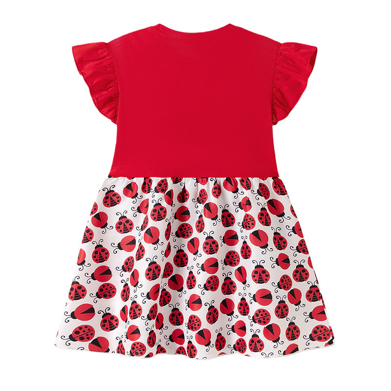 Vestidos de manga corta para n - Embroidery Lady Bug reseña y precio