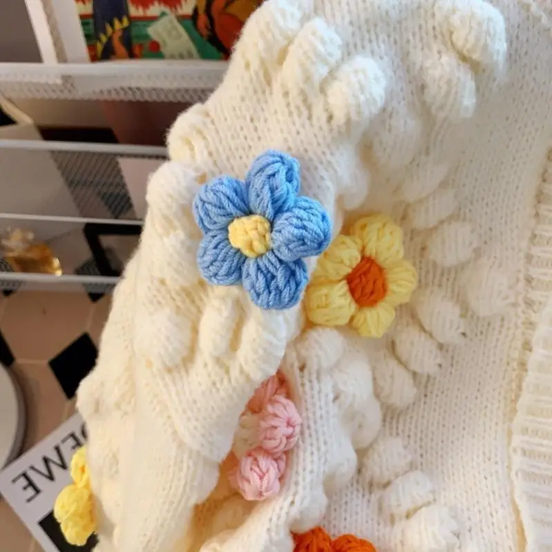 Suéter Kawaii con bordado de f - Embroidery Thread Yarn reseña y precio