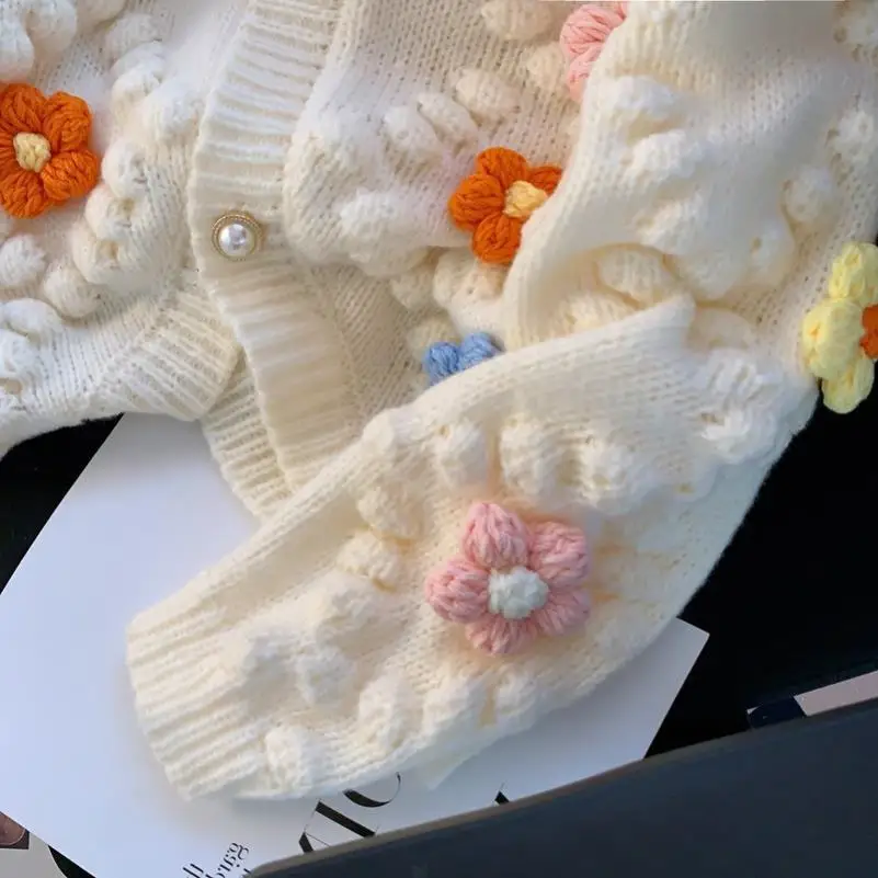 Suéter Kawaii con bordado de f - Embroidery Thread Yarn reseña y precio