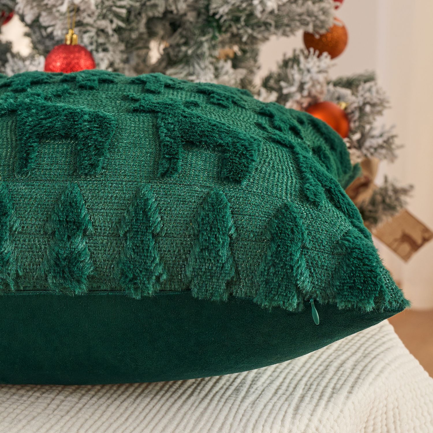 Juego de funda de almohada de  - Embroidery Xmas Tree reseña y precio