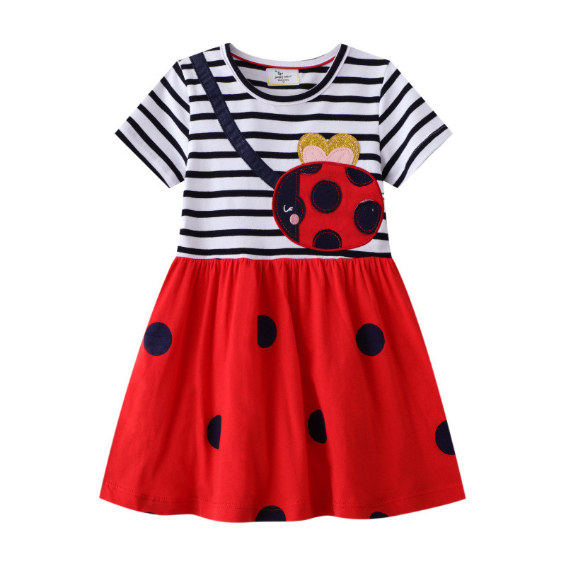Jumping Meters-vestidos bordad - Embroidery Lady Bug reseña y precio