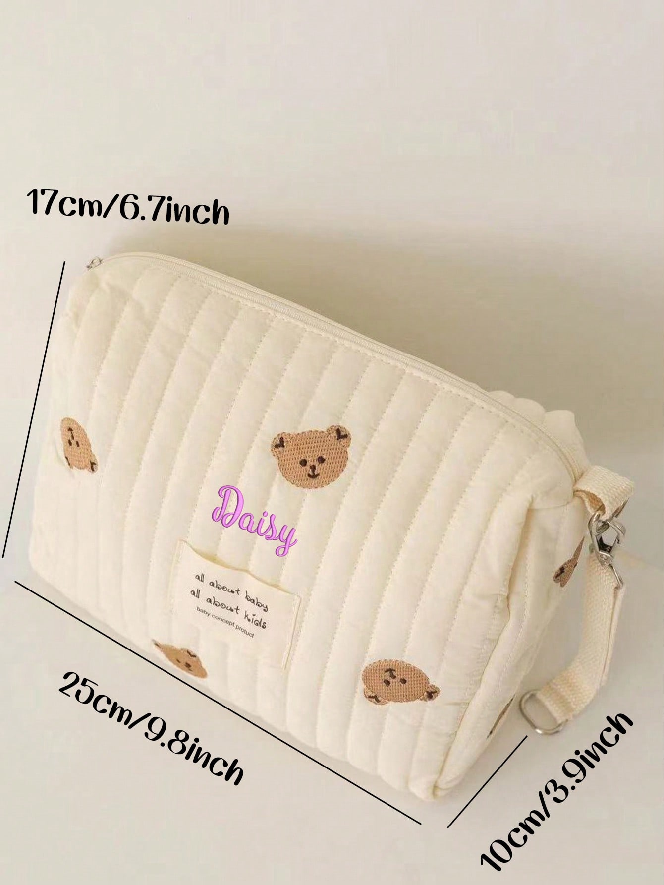 Bolsa de pañales para bebé con - Embroidery Quilting reseña y precio
